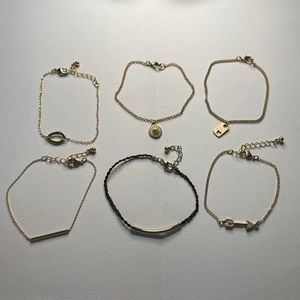 6 Chain Bracelets